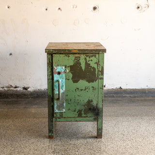 Green Industrial End Table