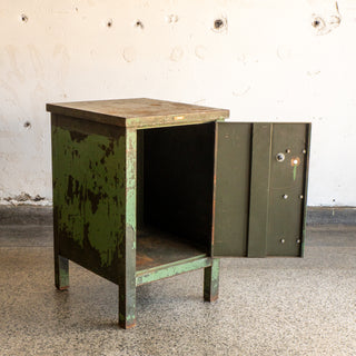 Green Industrial End Table