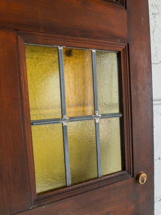 Chartreuse Stained Glass Door