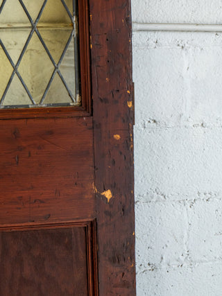 Chartreuse Stained Glass Door