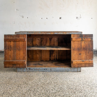 Grey Bead Board Cabinet
