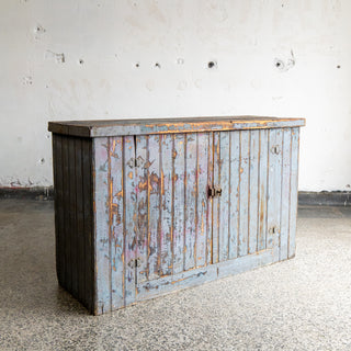 Grey Bead Board Cabinet