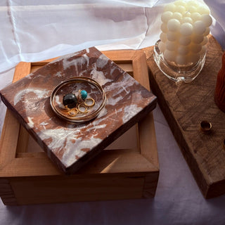 Reclaimed Marble Stash Tray - Woodward Throwbacks