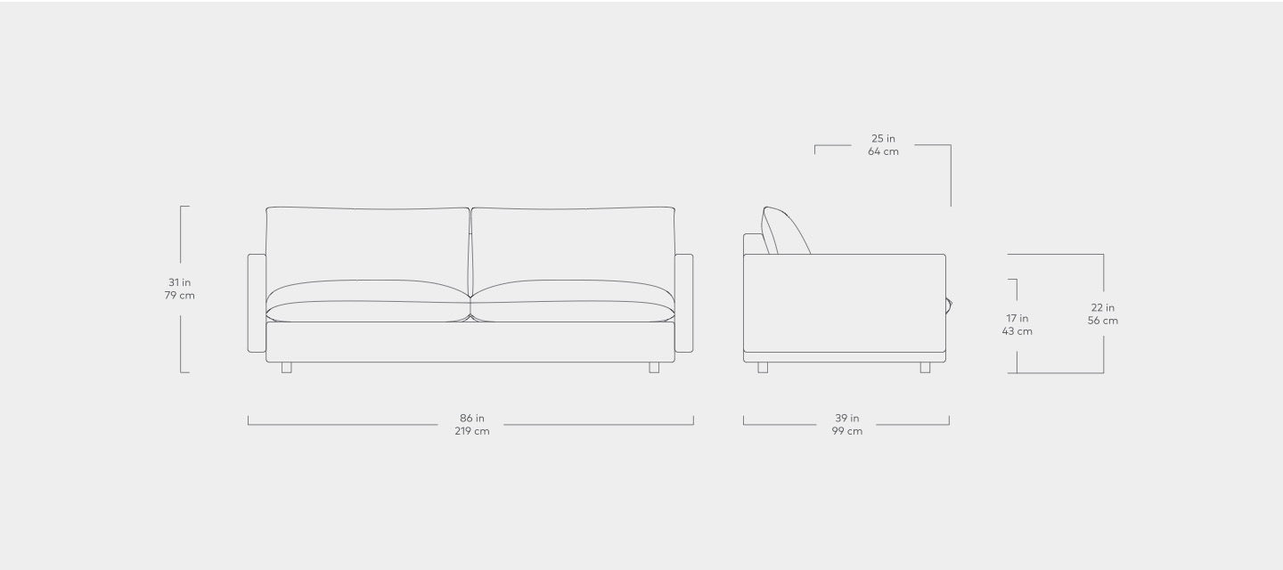 sola sofa dimension view