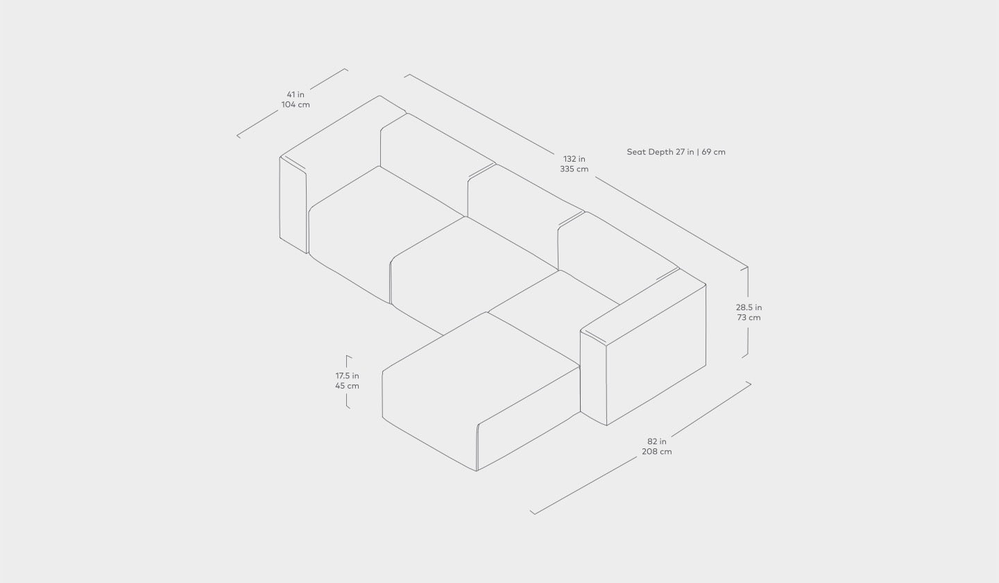 Nest Modular 4 PC Sofa