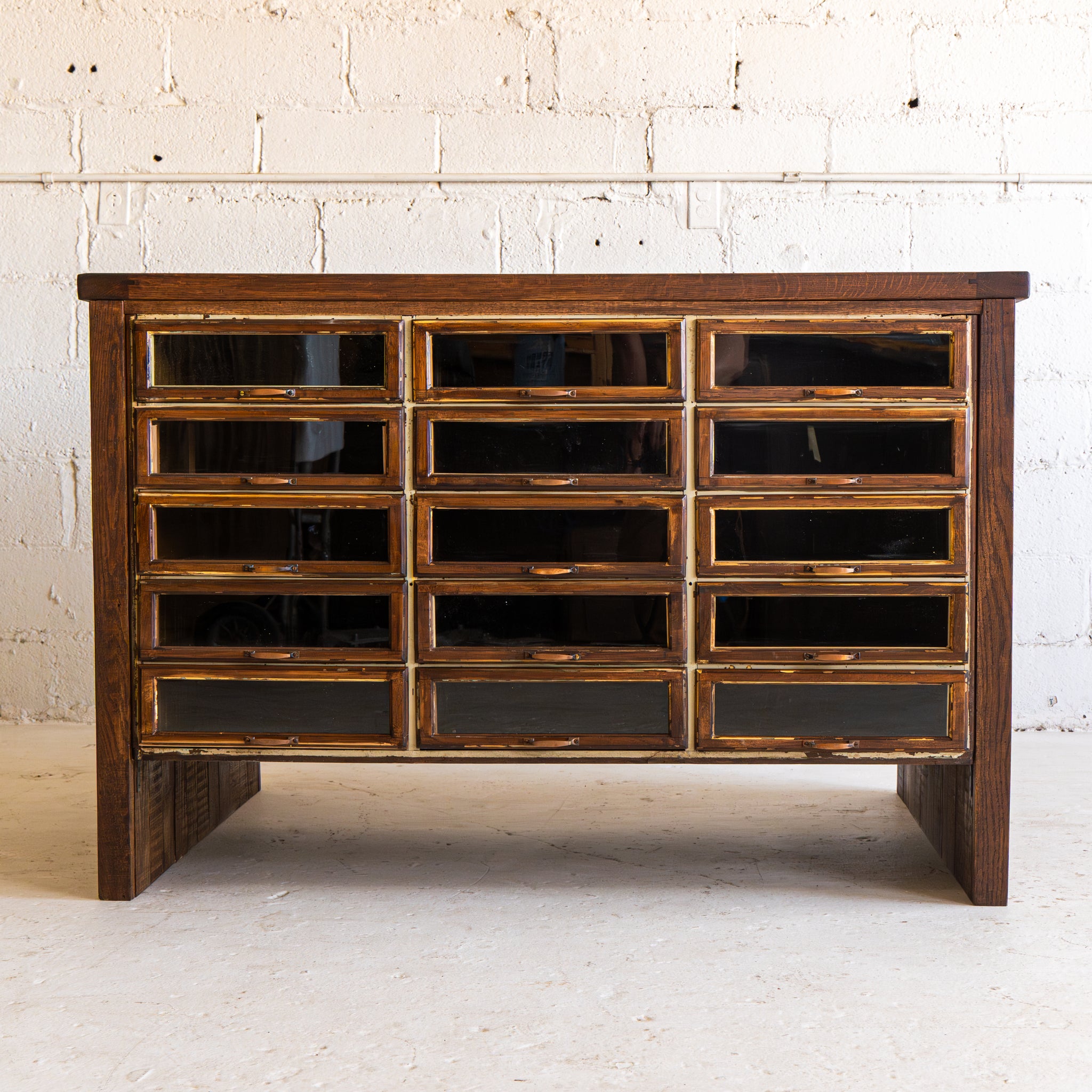 Salvaged Multi-Drawer Island