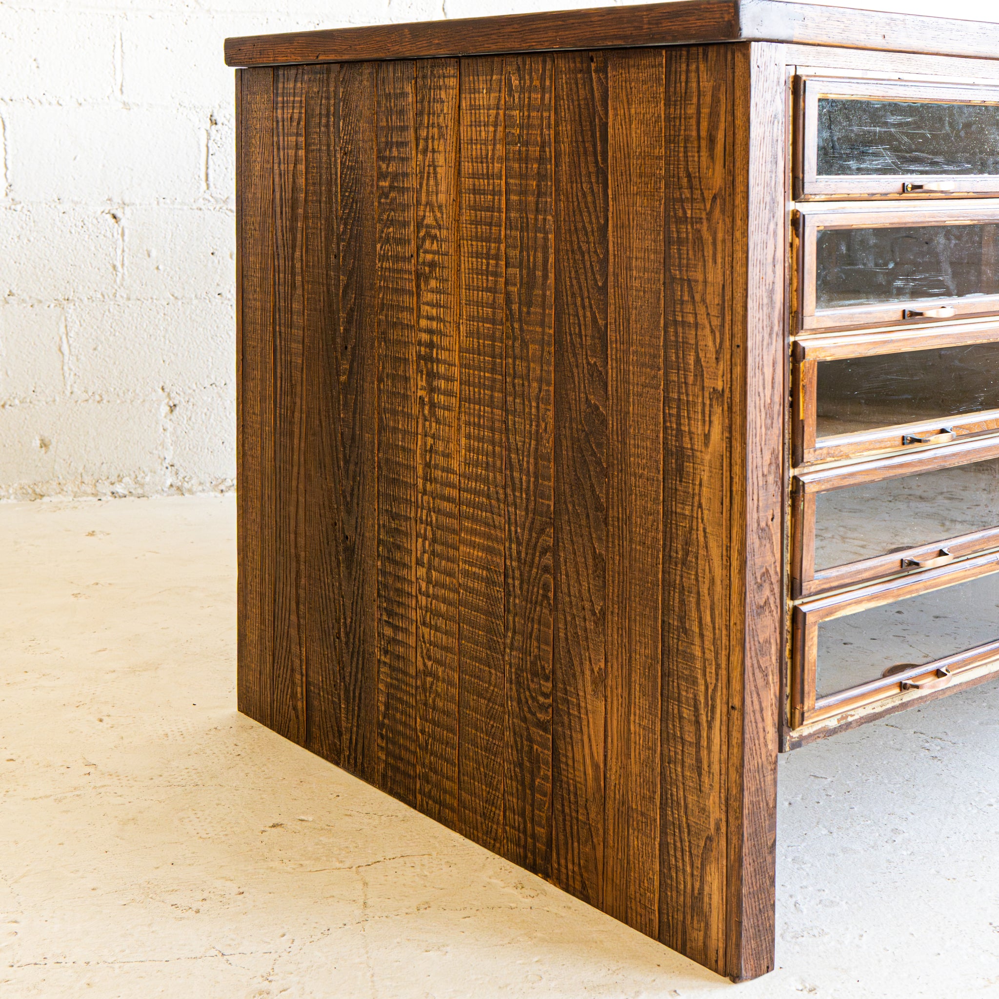 Salvaged Multi-Drawer Island