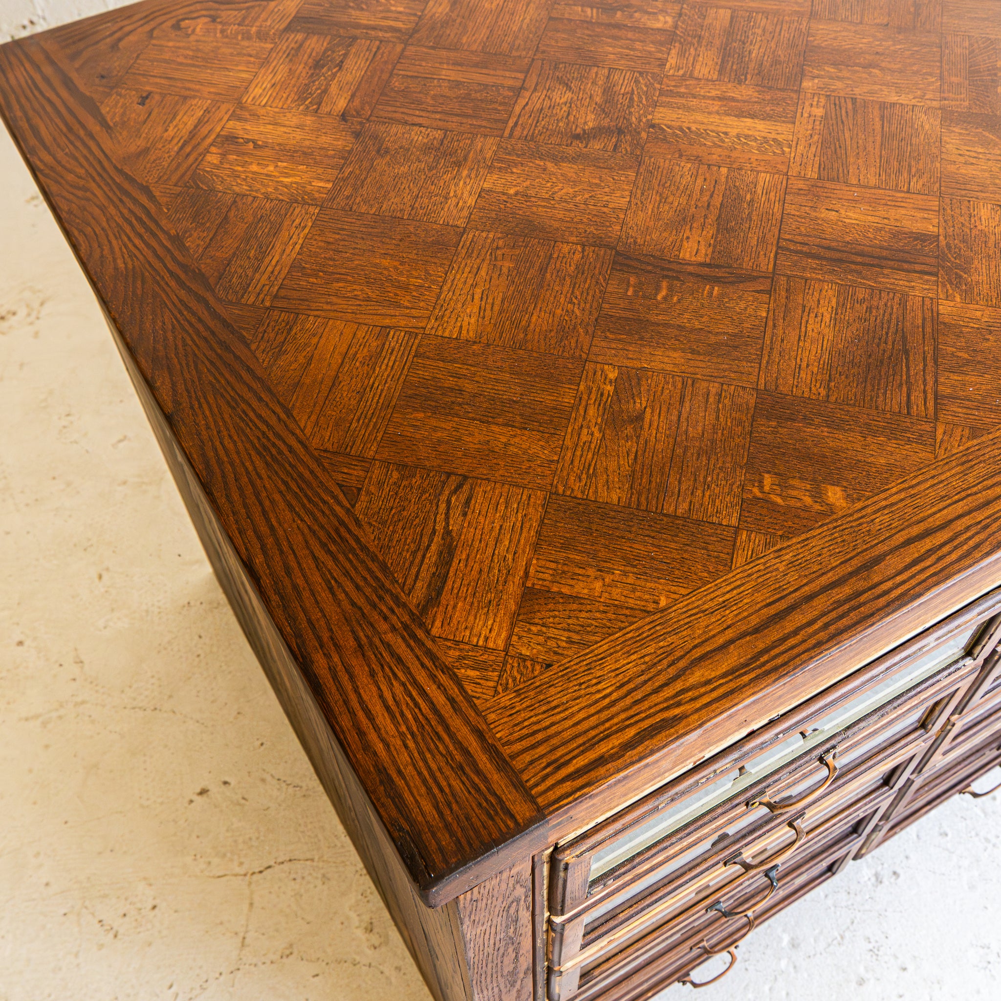 Salvaged Multi-Drawer Island