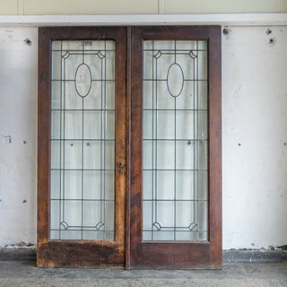 Leaded Glass French Doors No.1