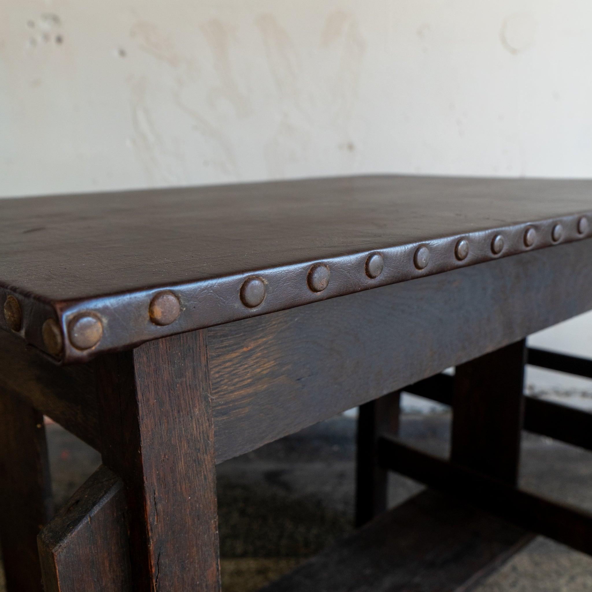 Leather Wrapped Table