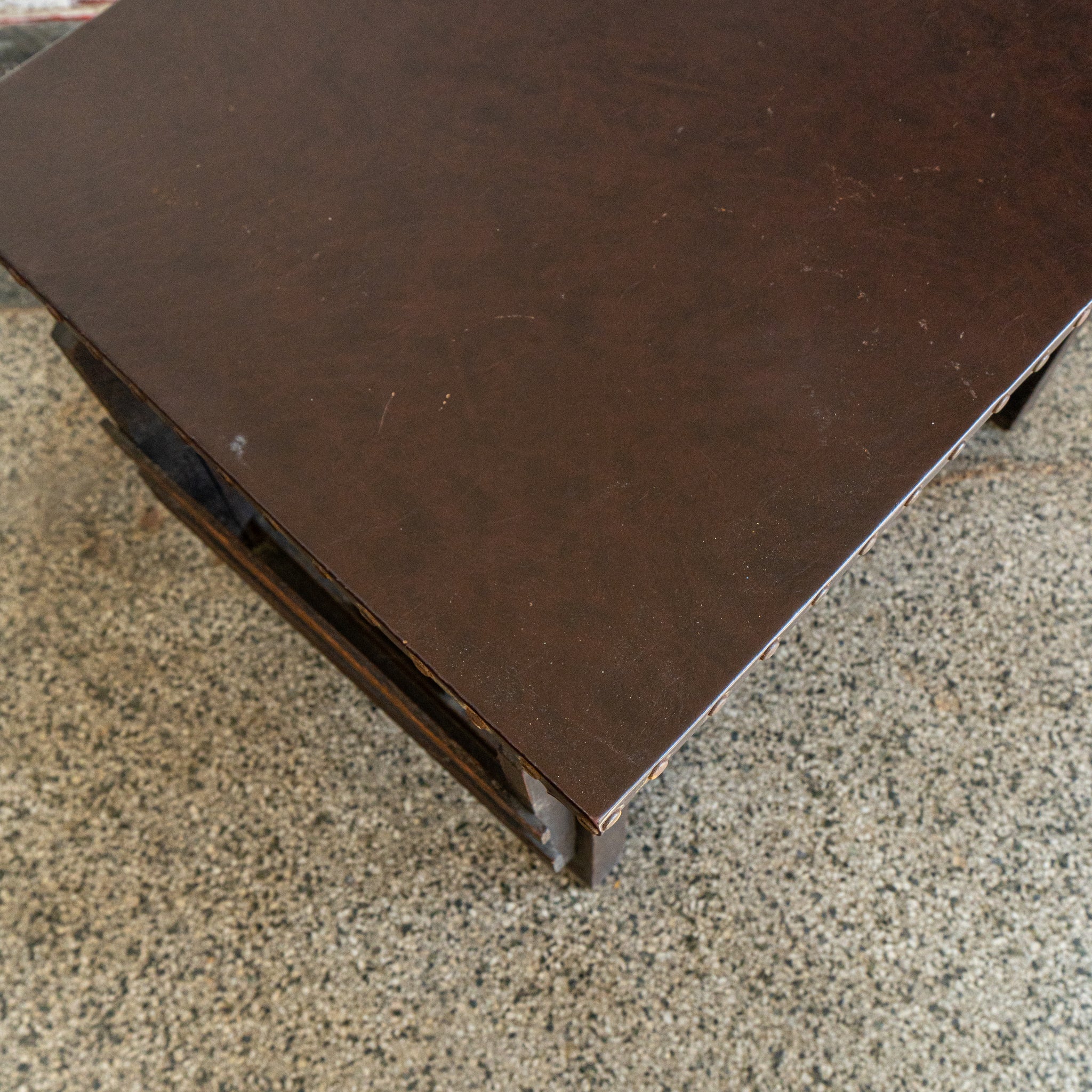 Leather Wrapped Table