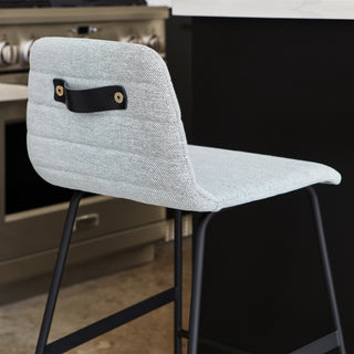 Upholstered Lecture Bar & Counter Stool - Woodward Throwbacks