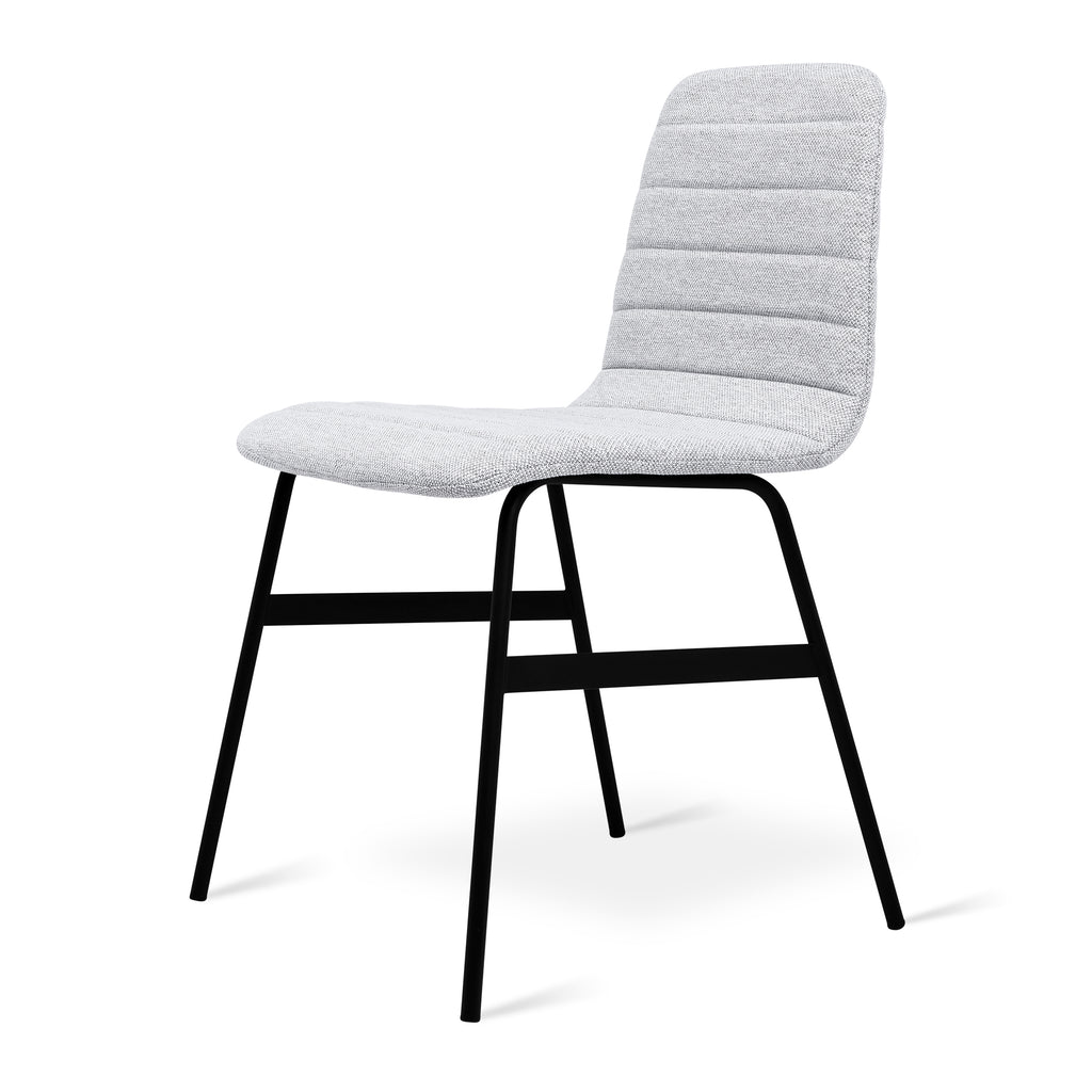 lecture dining chair upholstered pixel shale full view