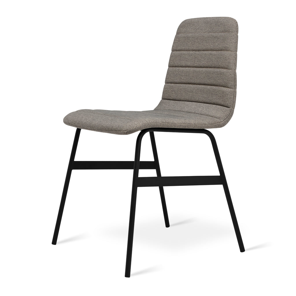 lecture dining chair pixel truffle upholstered full view