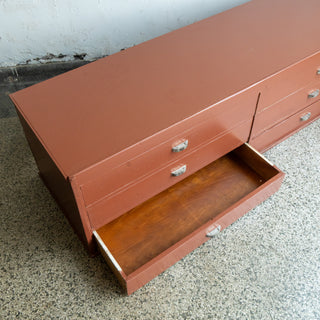 Maroon Media Credenza