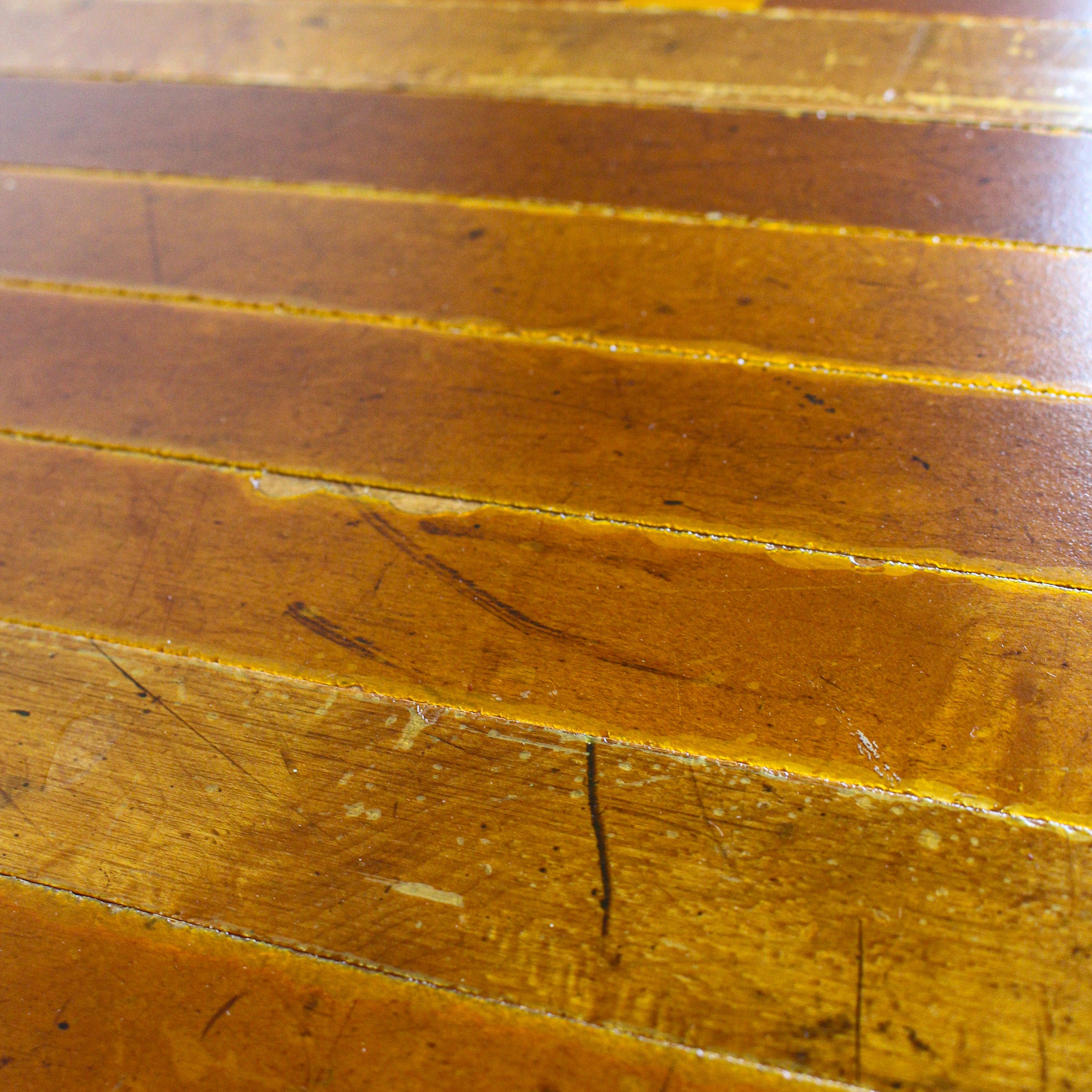 modern block coffee table 2 close up detail reclaimed wood basketball flooring