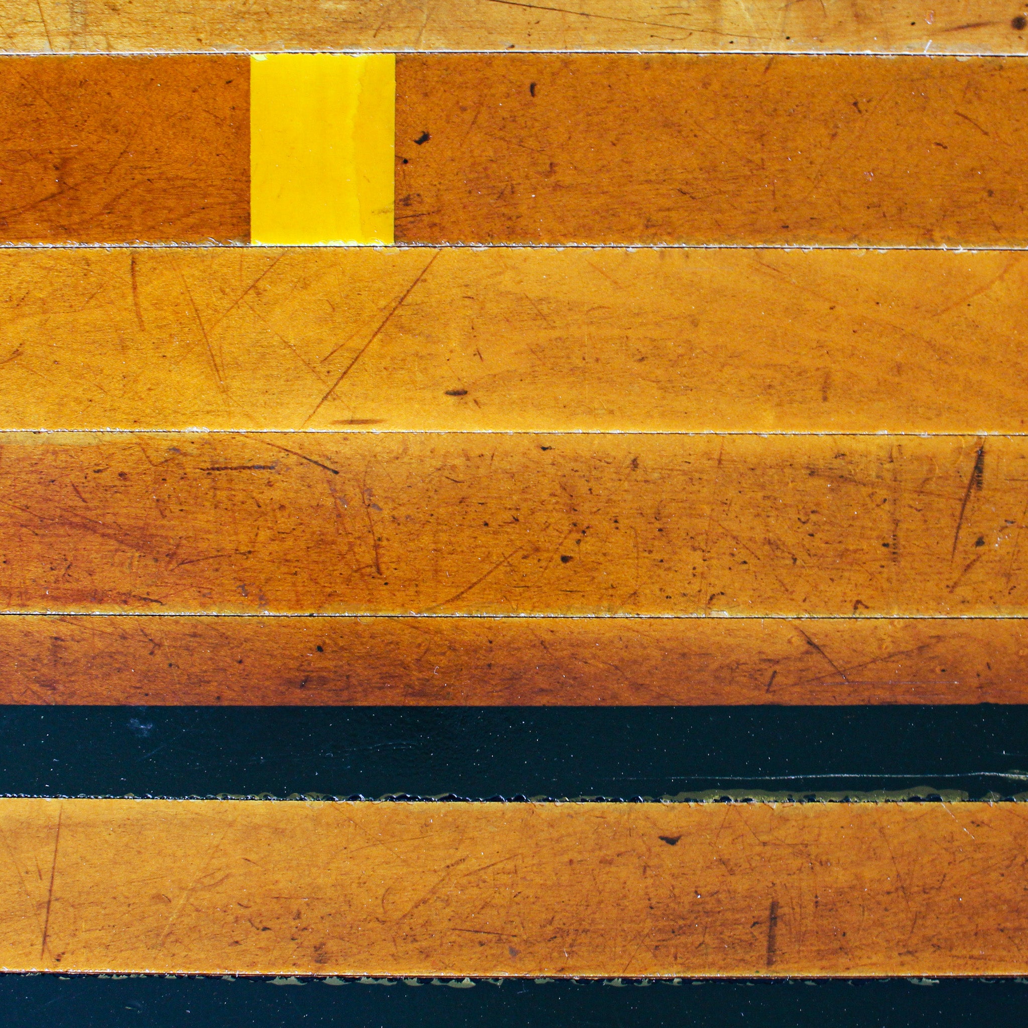 modern block coffee table 2 close up detail reclaimed wood basketball flooring