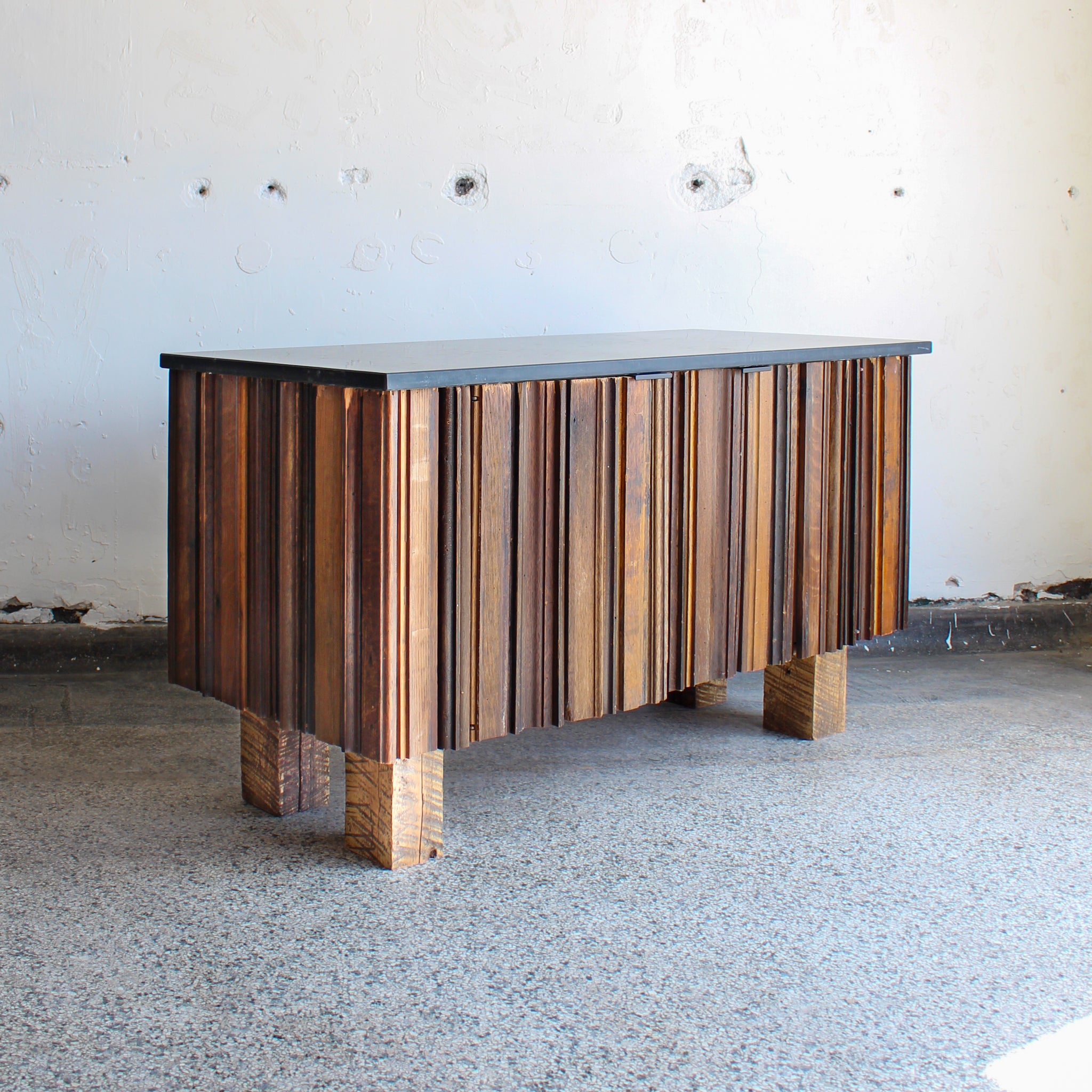 MCS credenza full view reclaimed wood