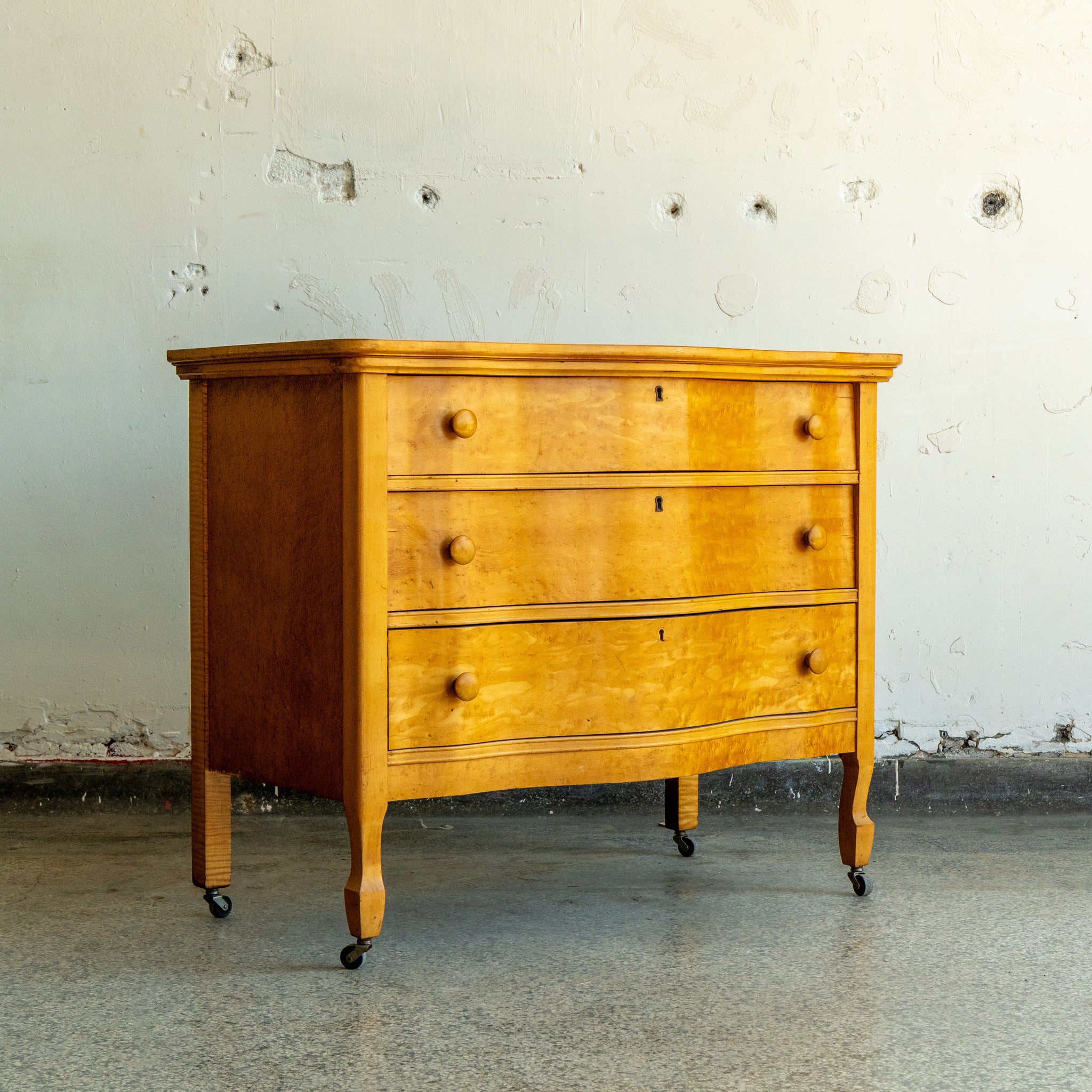Midcentury Maple Lowboy