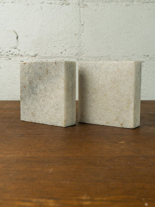 Carrara Marble Bookends