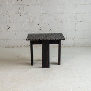 Salvaged Marble End Table - 2
