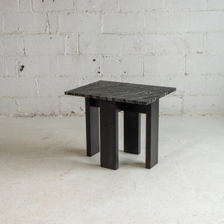 Salvaged Marble End Table - 2