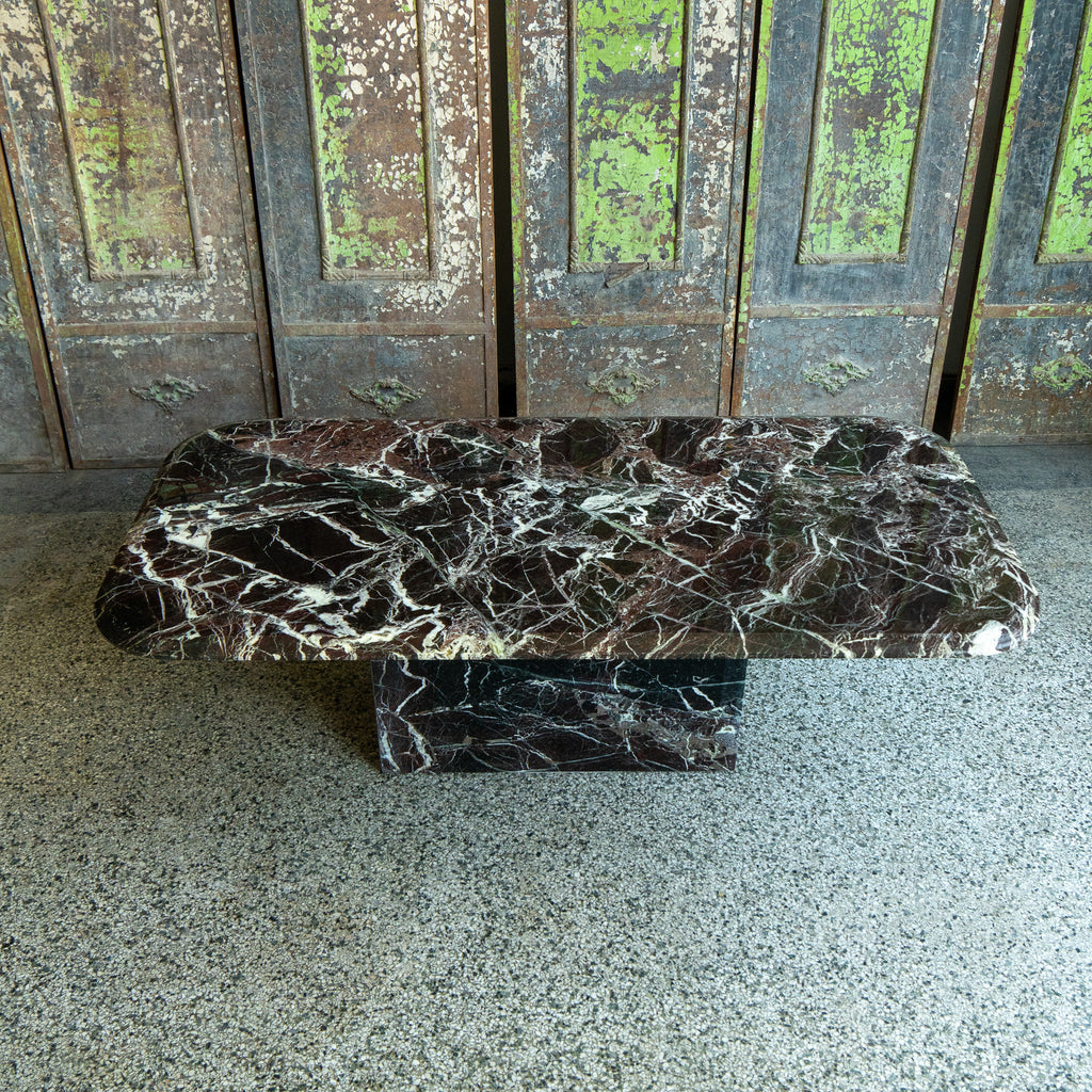 marble coffee table full view