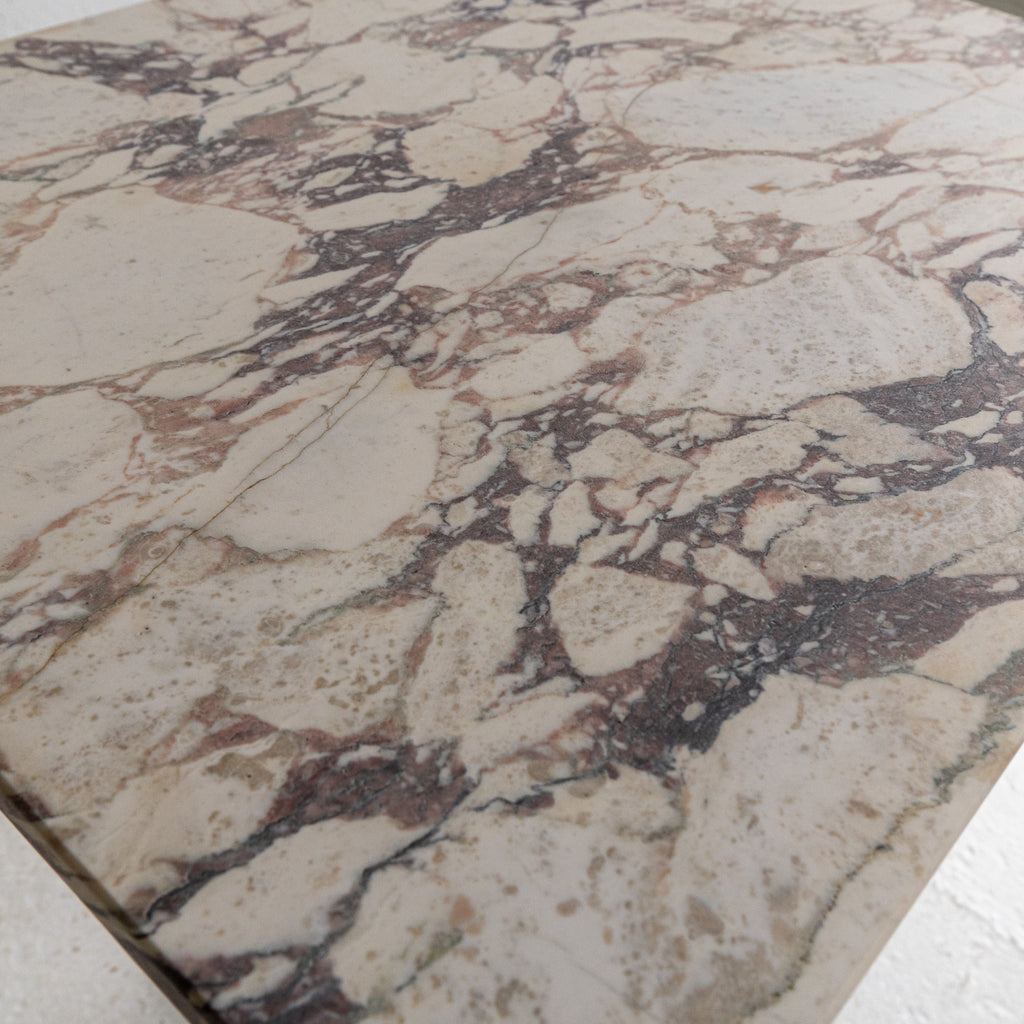 marble bistro table full marble close up view