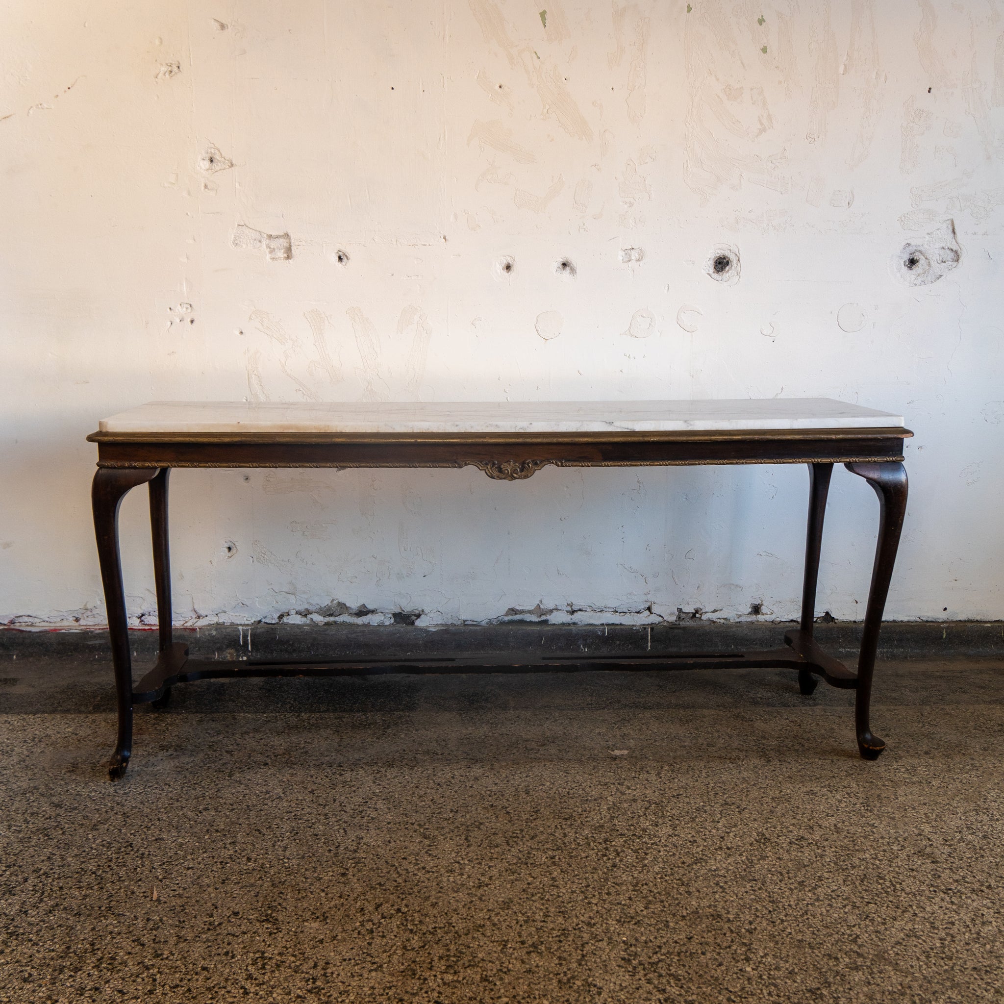 Antique Marble Entry Table