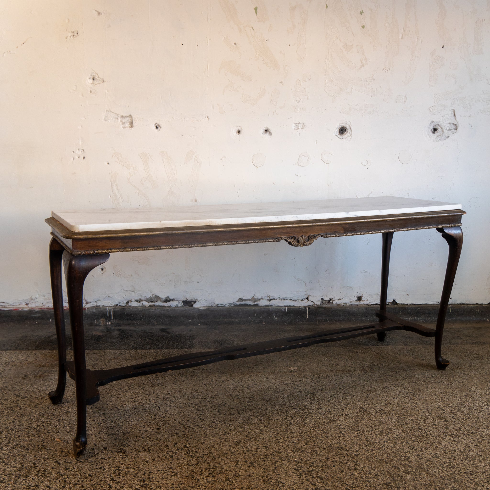 Antique Marble Entry Table