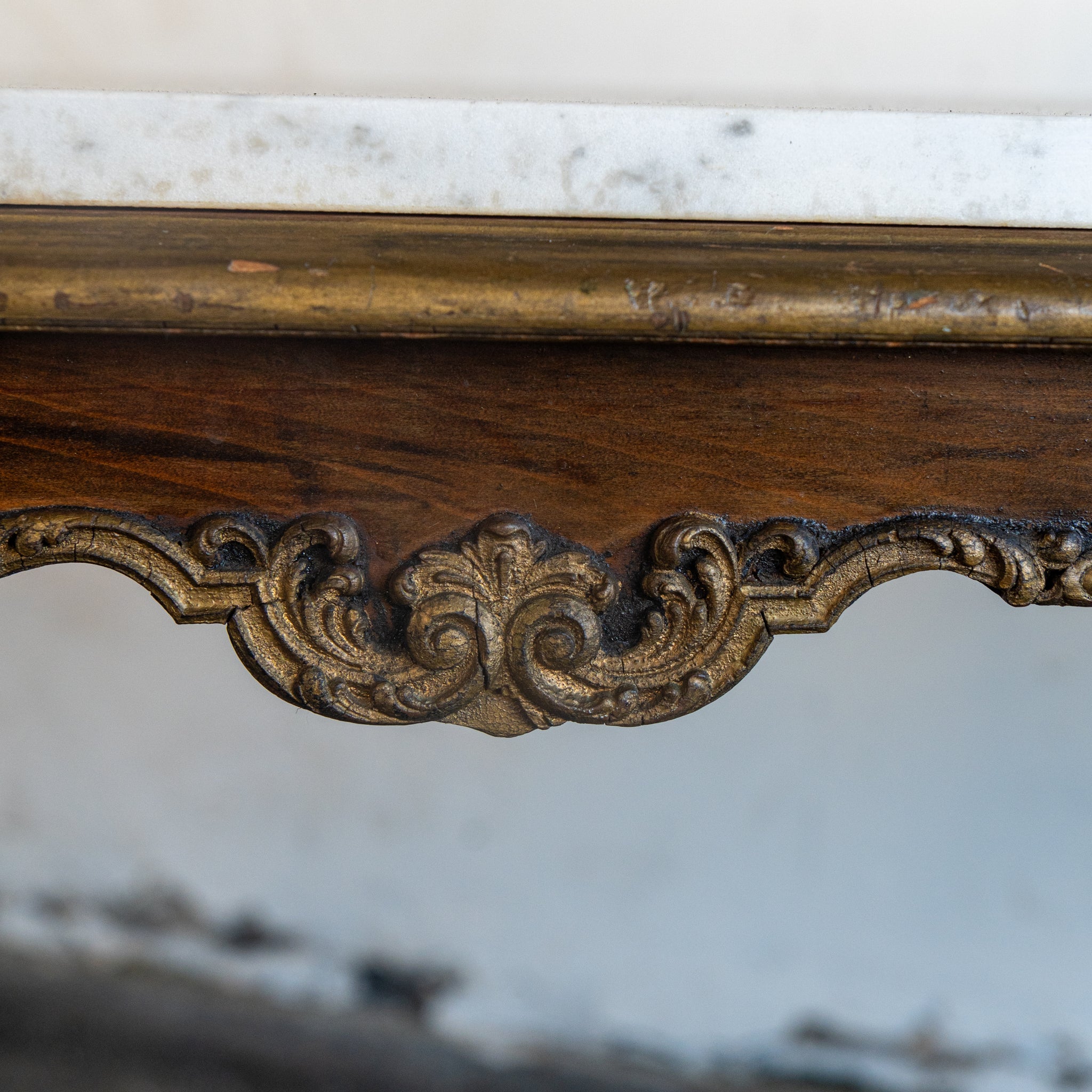 Antique Marble Entry Table