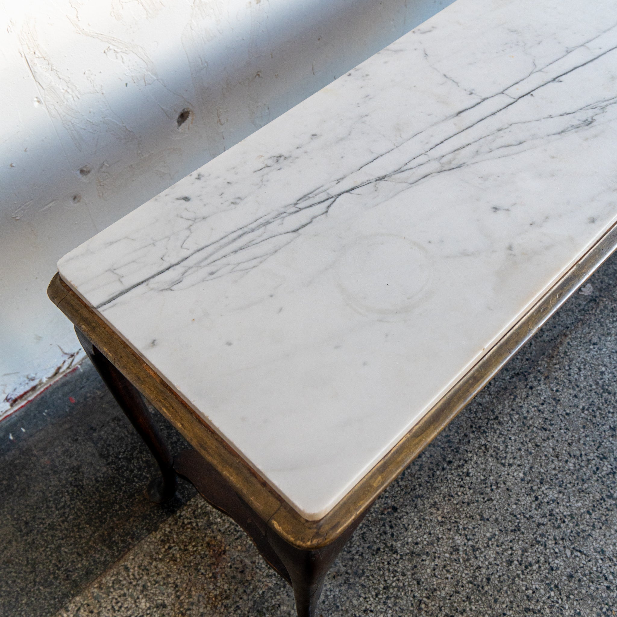 Antique Marble Entry Table