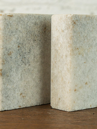 Carrara Marble Bookends