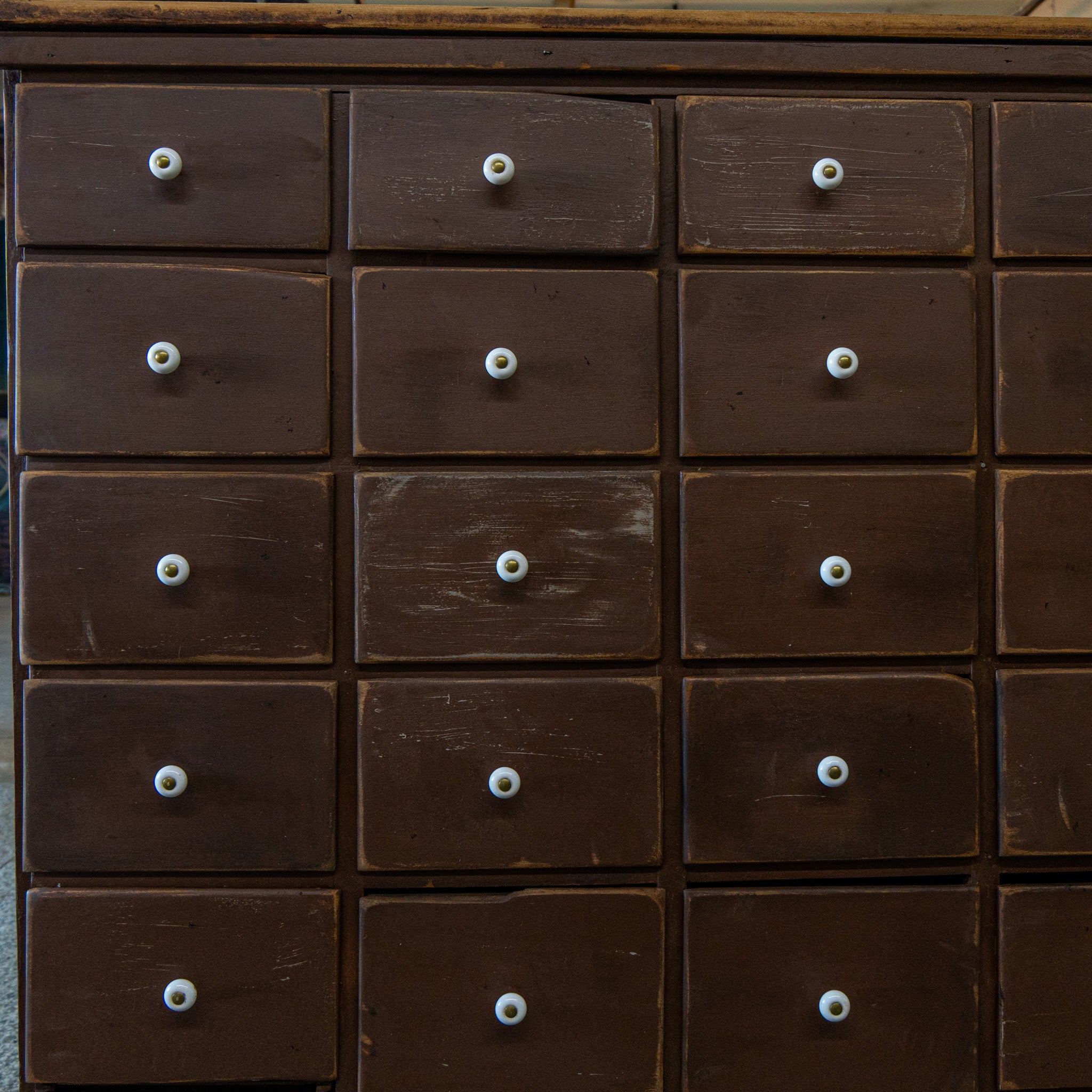 Large Oak Apothecary Cabinet