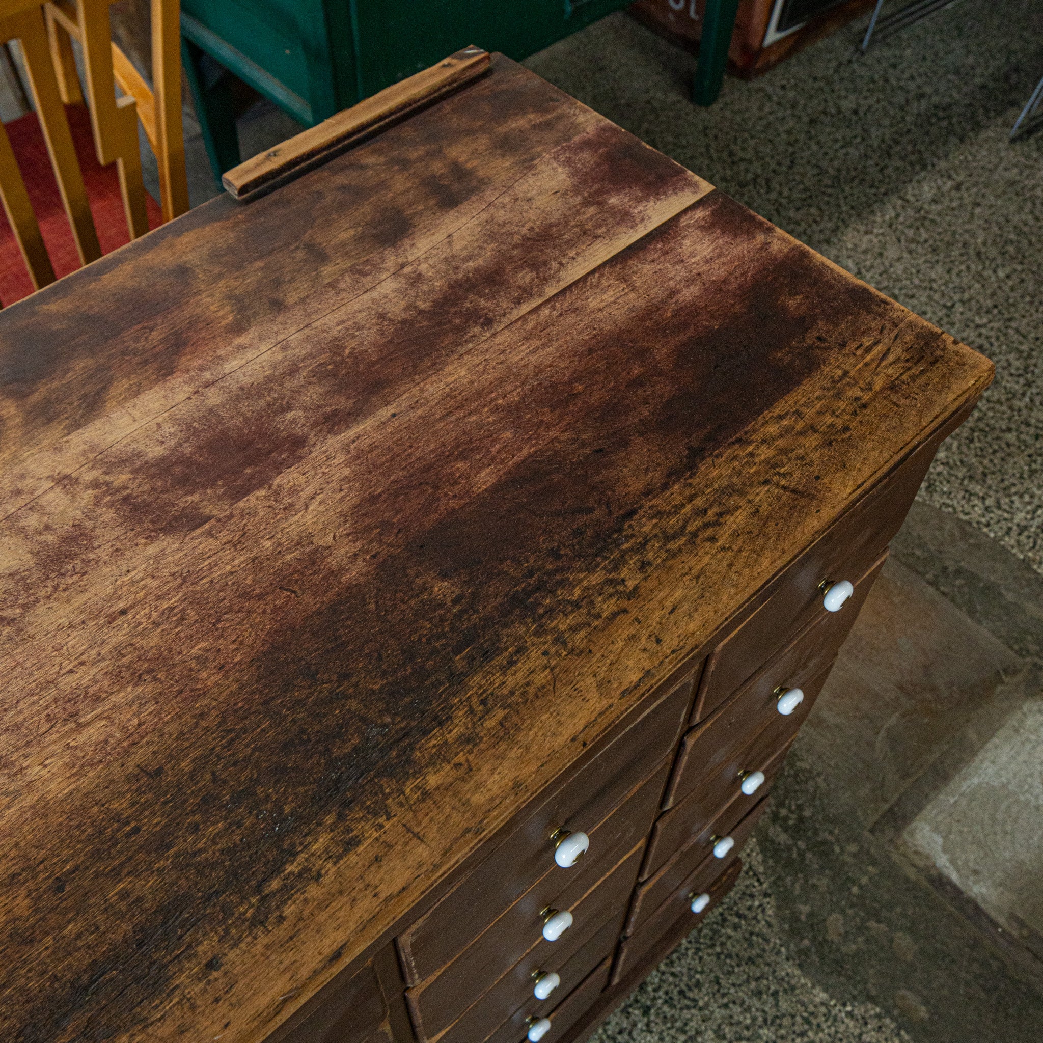 Large Oak Apothecary Cabinet