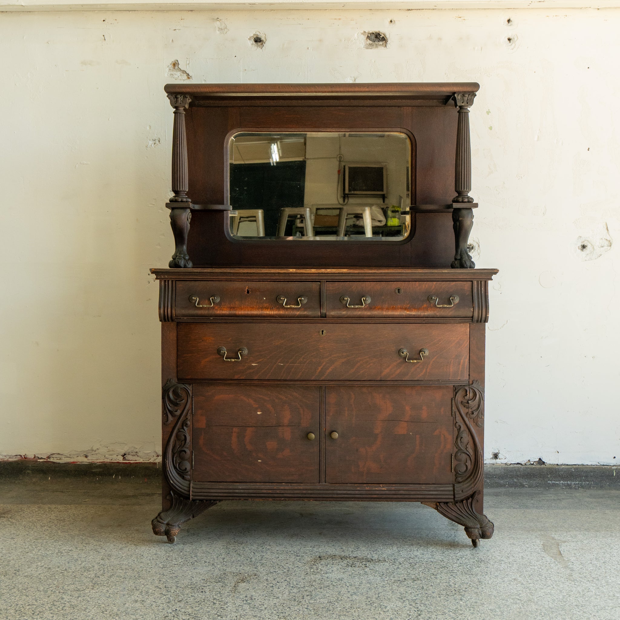 Antique Oak Buffet