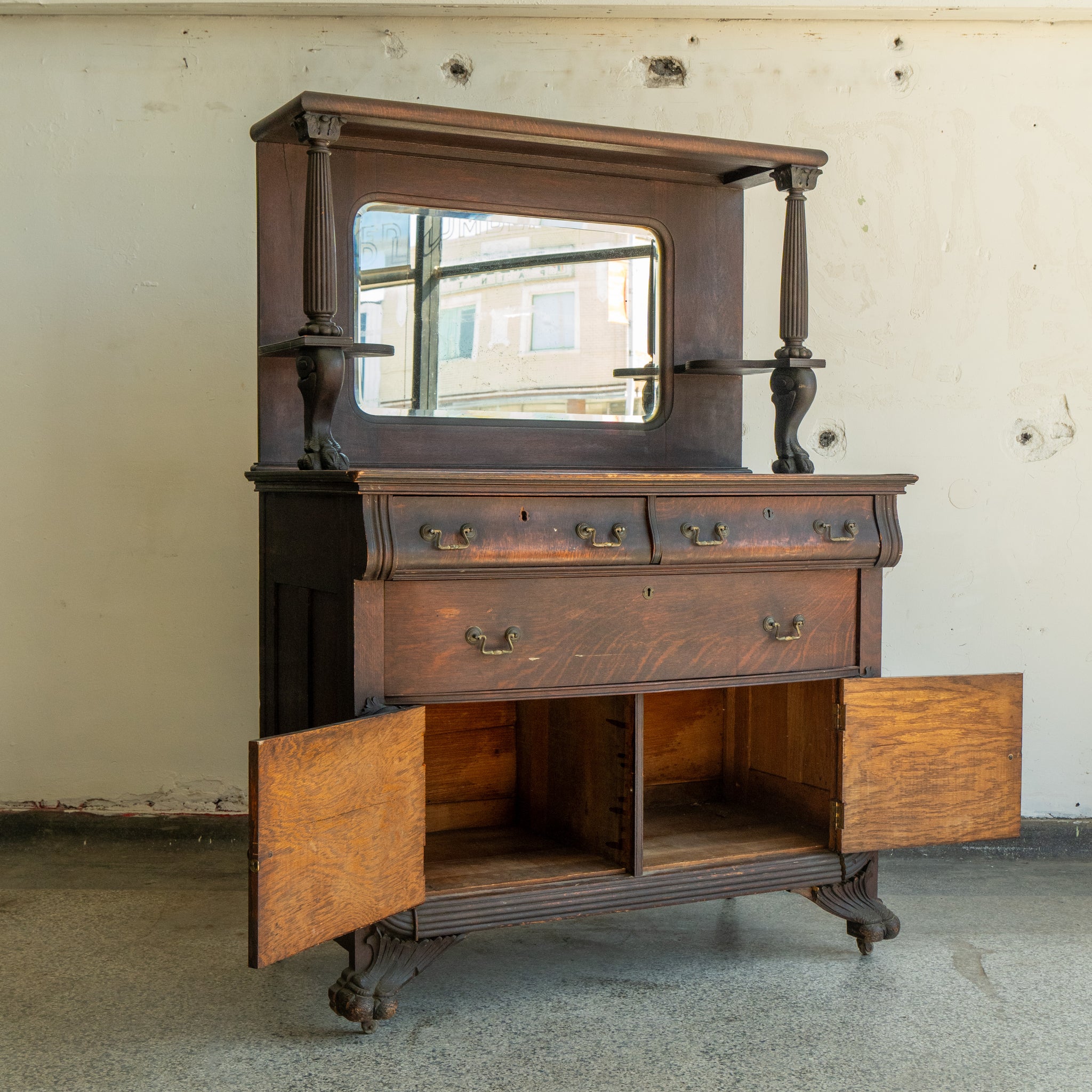 Antique Oak Buffet