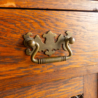 Victorian Oak Secretary Cabinet