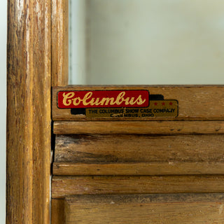 Antique Oak Apothecary Display cabinet