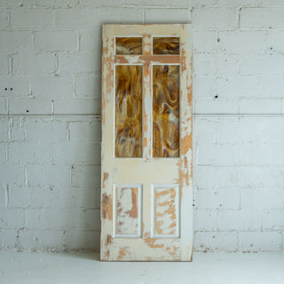 Orange Stained Glass Door