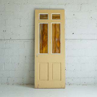 Orange Stained Glass Door