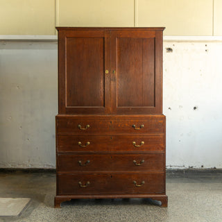 Quarter Sawn Oak Armoire Dresser