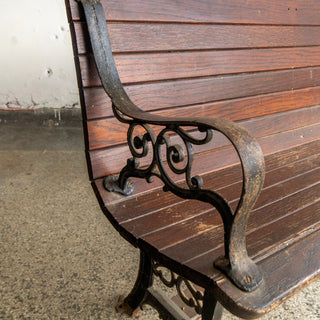 19th Century Andrews Oak Railroad Bench