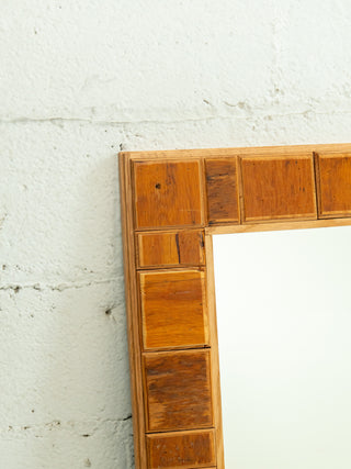 Reclaimed Wood Block Mirror