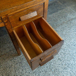 Antique Oak Roll Top Desk