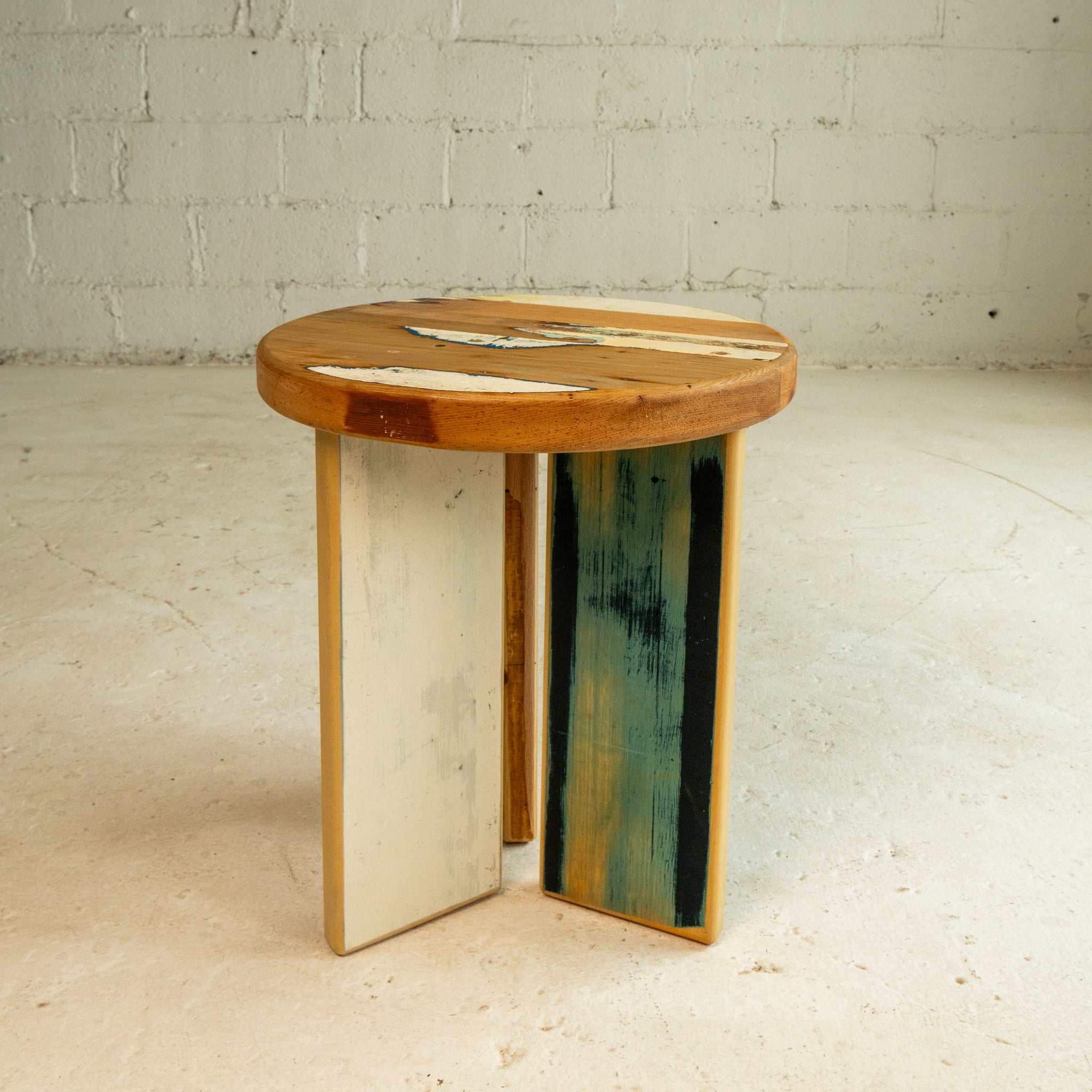 Mixed Wood End Table No. 3