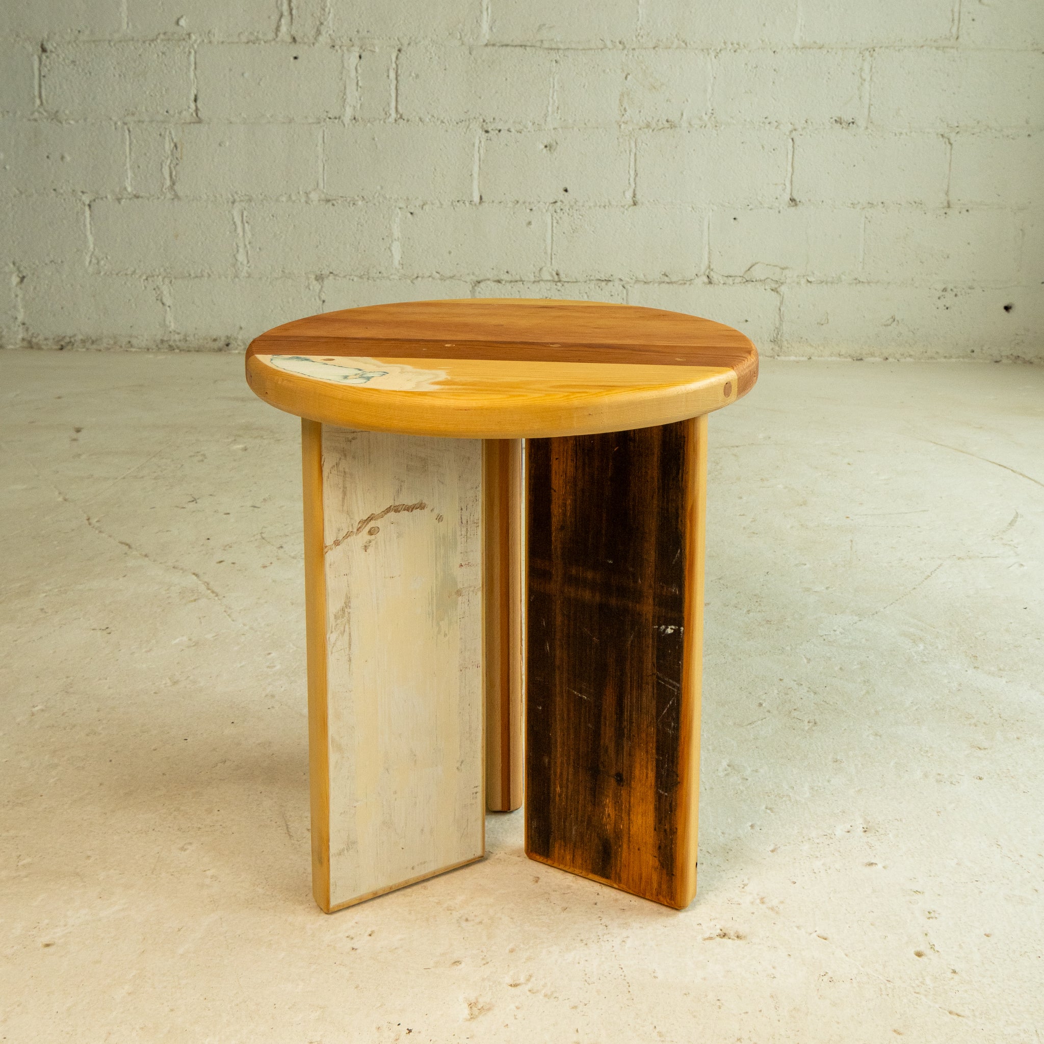 Mixed Wood End Table No. 4