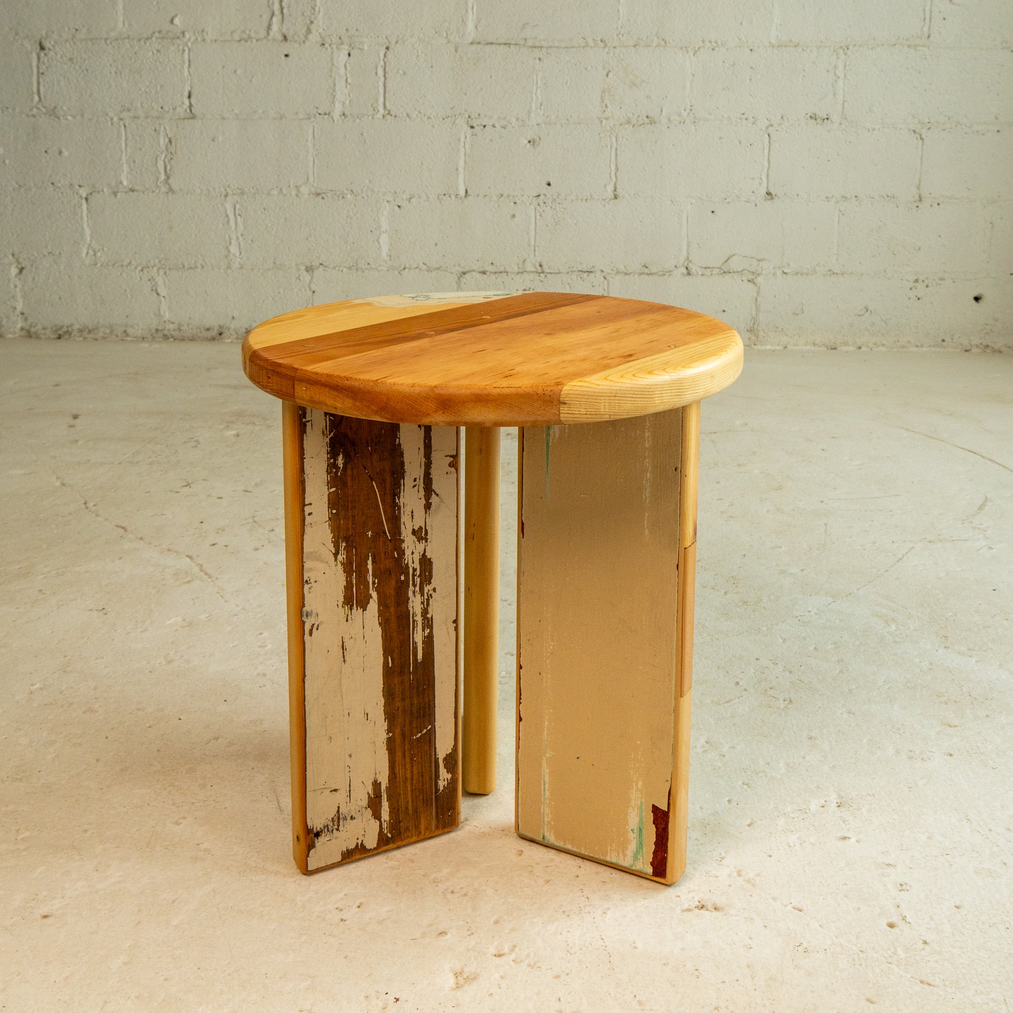 Mixed Wood End Table No. 4