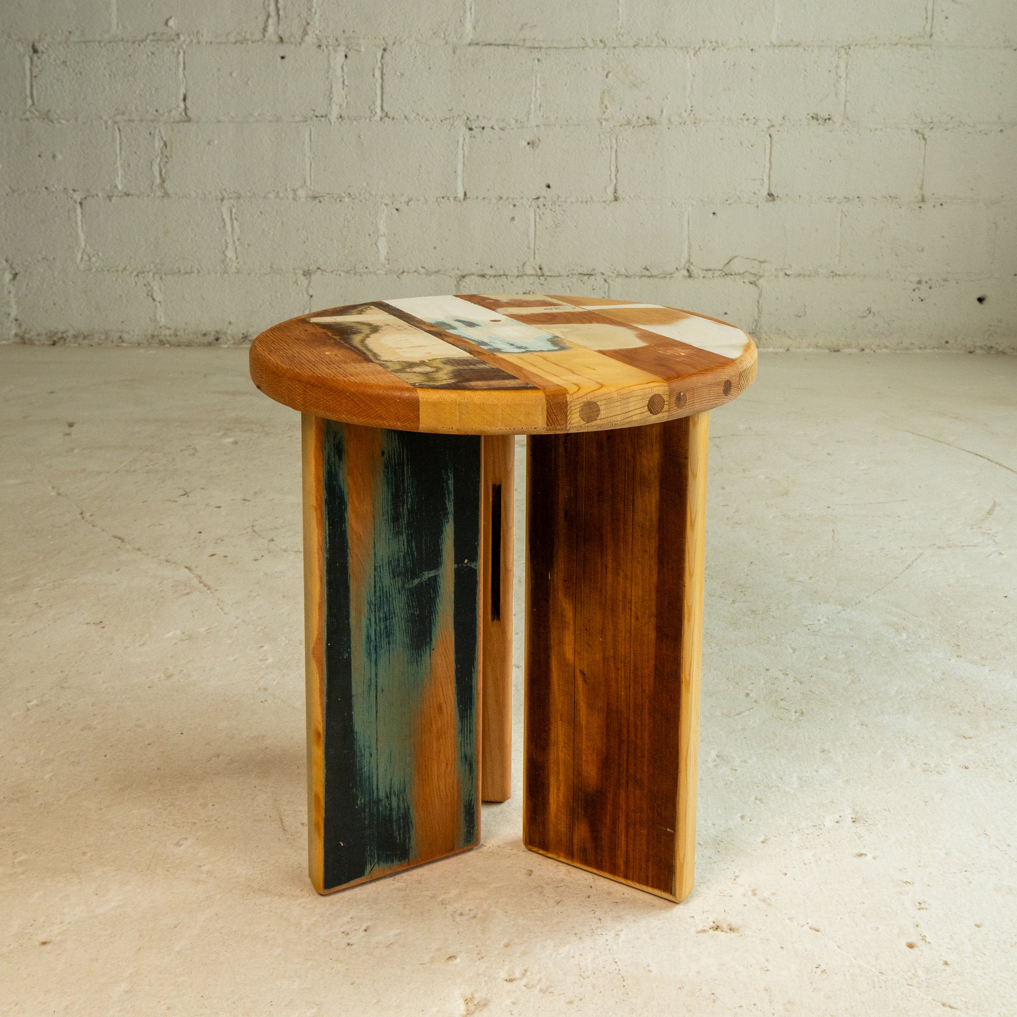 Mixed Wood End Table No. 5
