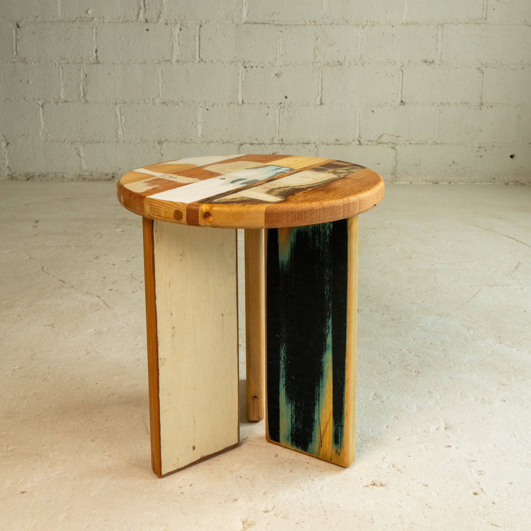 Mixed Wood End Table No. 5